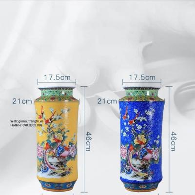 BÌNH DẠNG ỐNG PHƯỢNG HOÀNG HOA MẪU ĐƠN